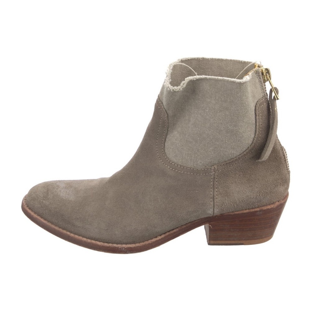 Zadig & Voltaire Chelsea tan suede kitten Heel Booties‎ size 7.5 - Picture 8 of 8